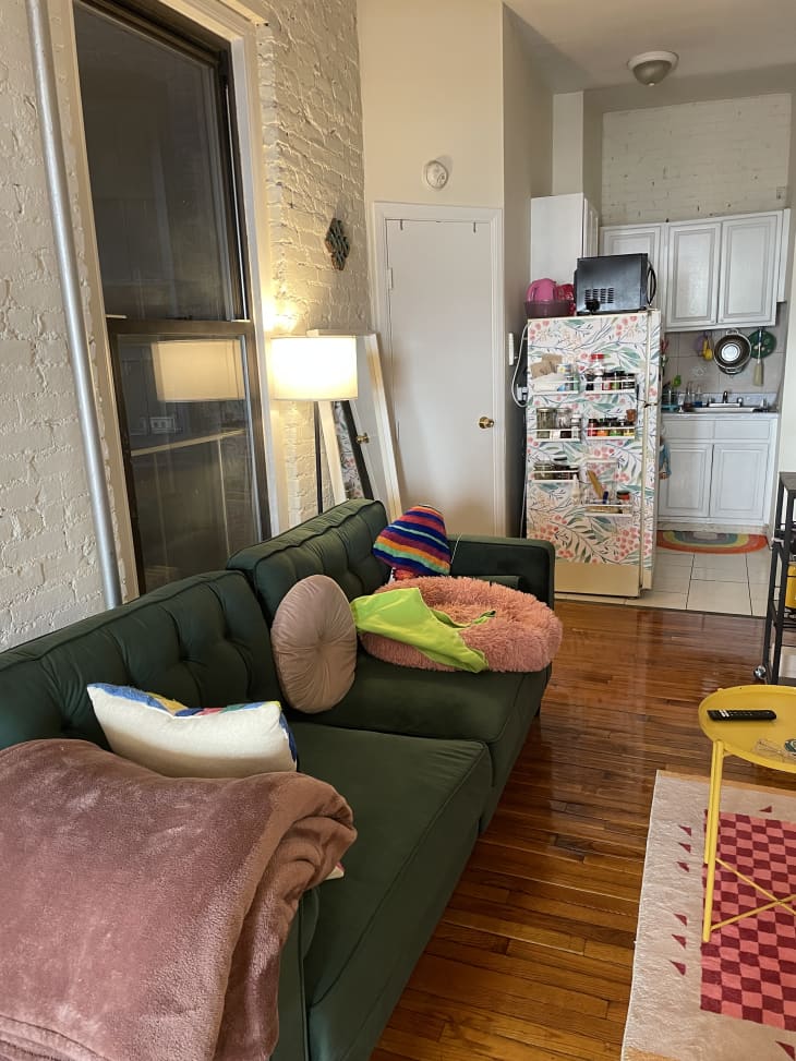 Small, Narrow New York Apartment Turned Quirky, Colorful Home